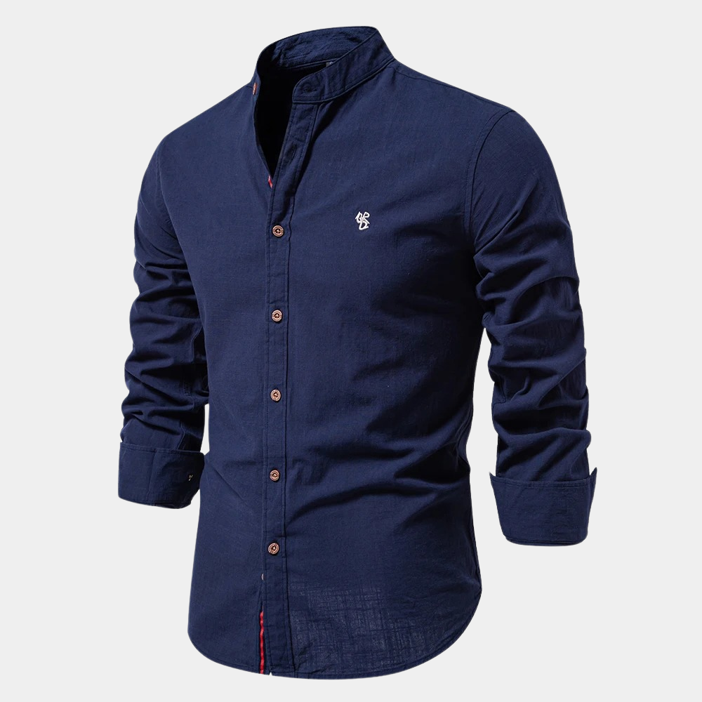 Men's 3/4 Sleeve Button-Up Shirt