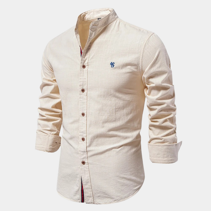 Men's 3/4 Sleeve Button-Up Shirt