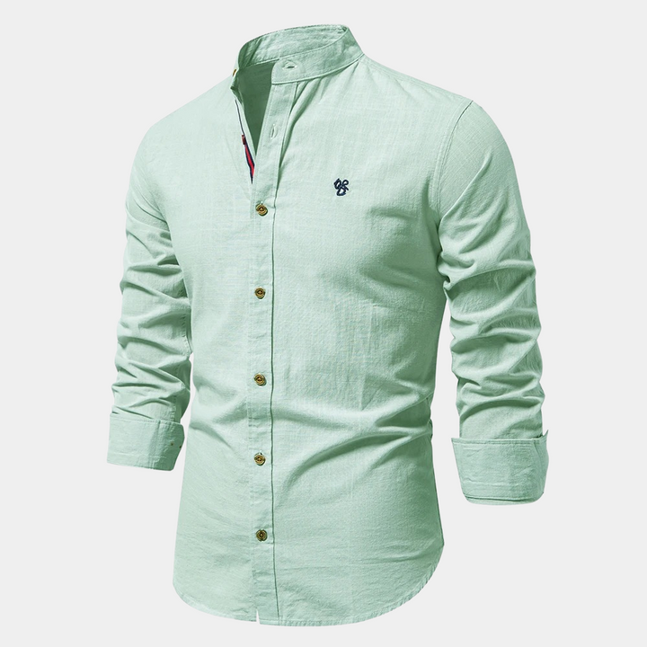 Men's 3/4 Sleeve Button-Up Shirt