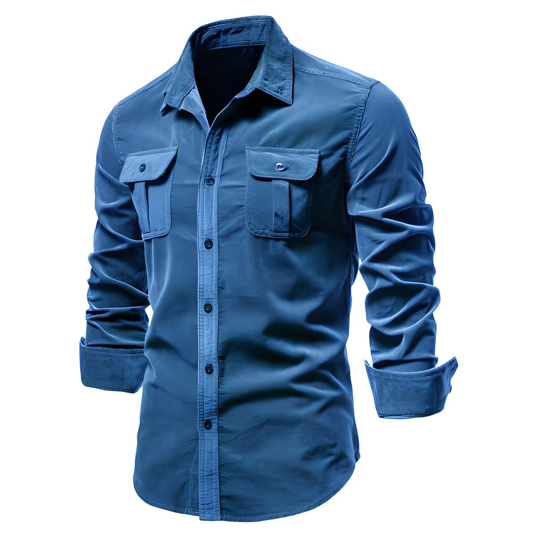 Men's full sleeve button-up shirt – breathable & stylish