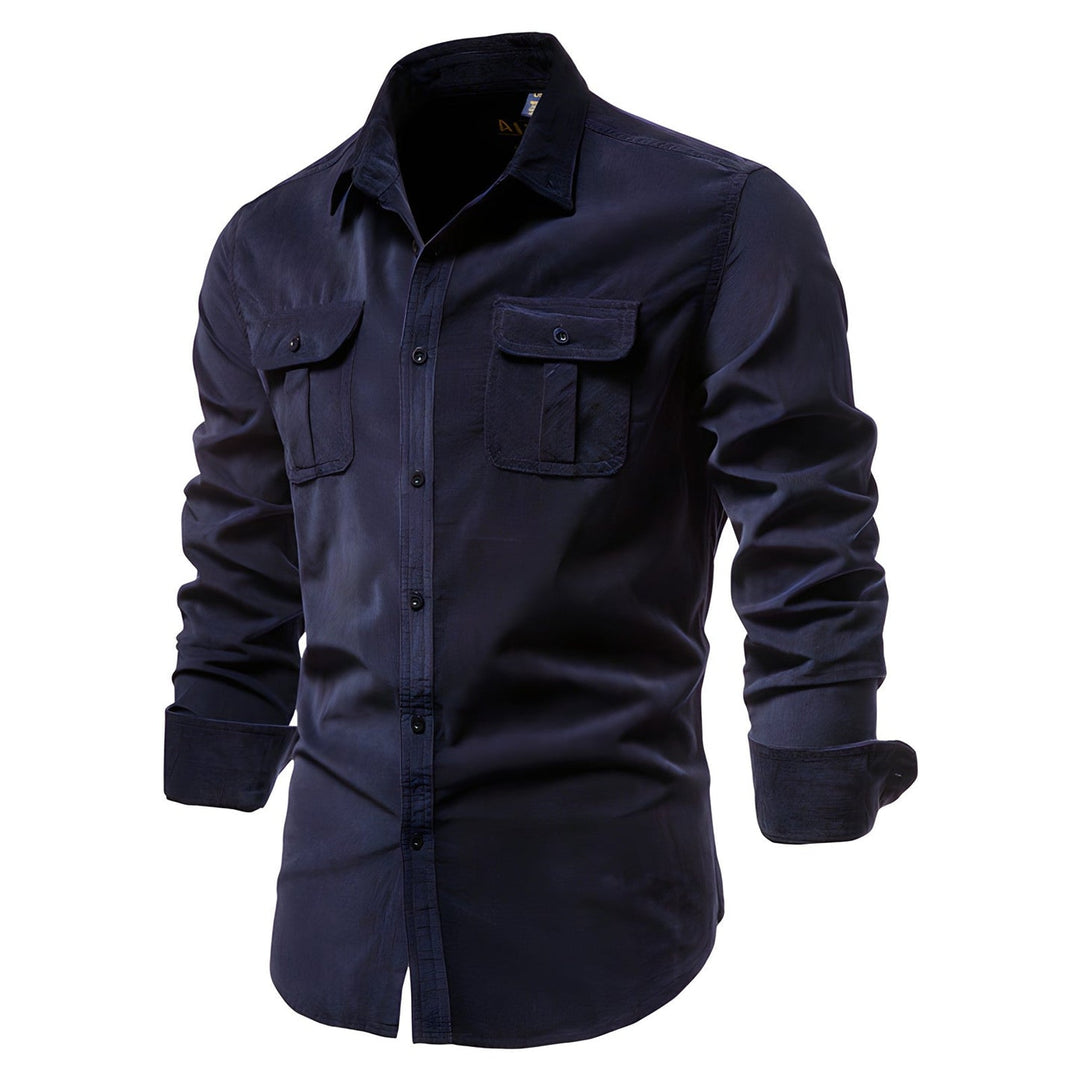 Men's full sleeve button-up shirt – breathable & stylish