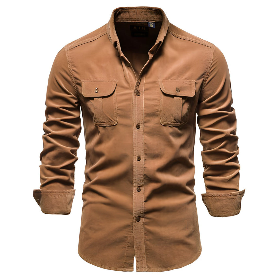 Men's full sleeve button-up shirt – breathable & stylish