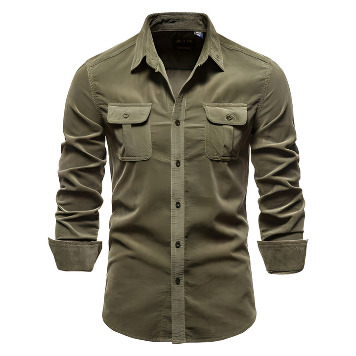 Men's full sleeve button-up shirt – breathable & stylish