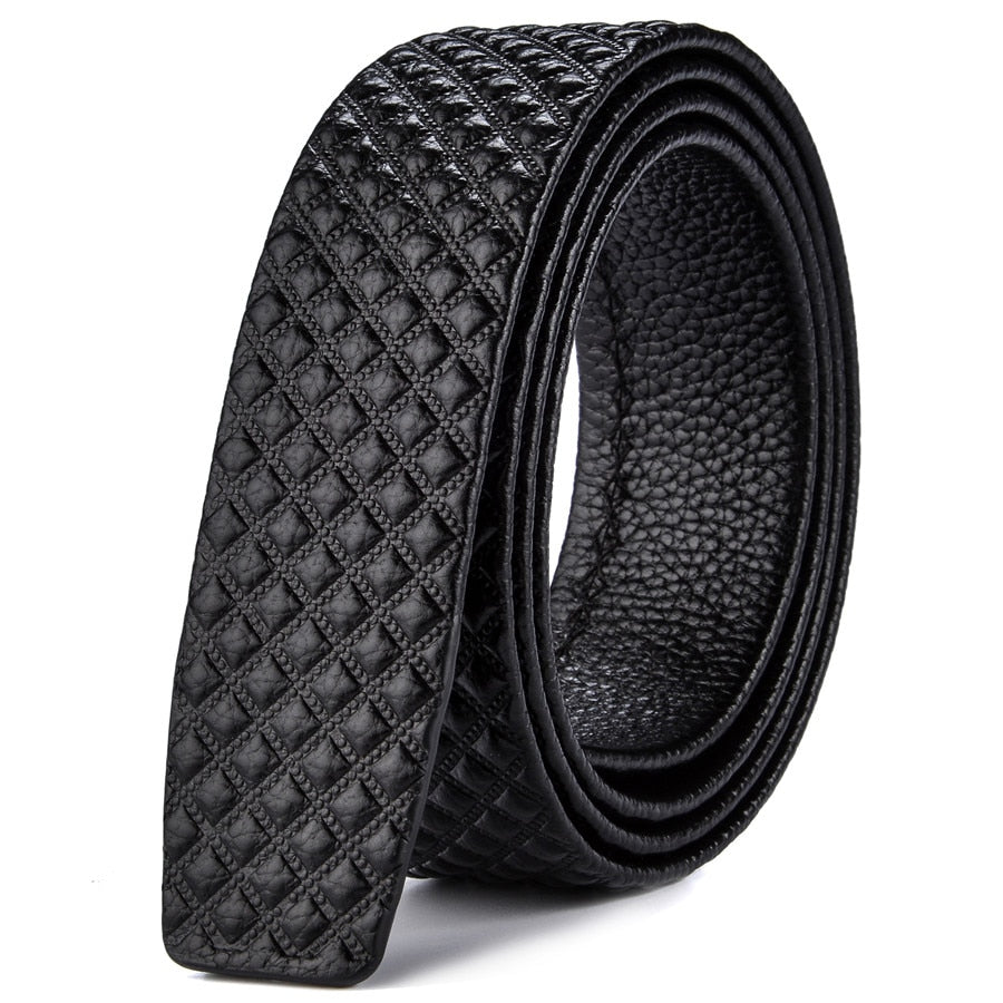 Elegant & durable: men’s black leather belt