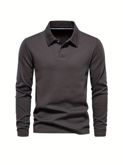 Men’s Long Sleeve Polo Pullover