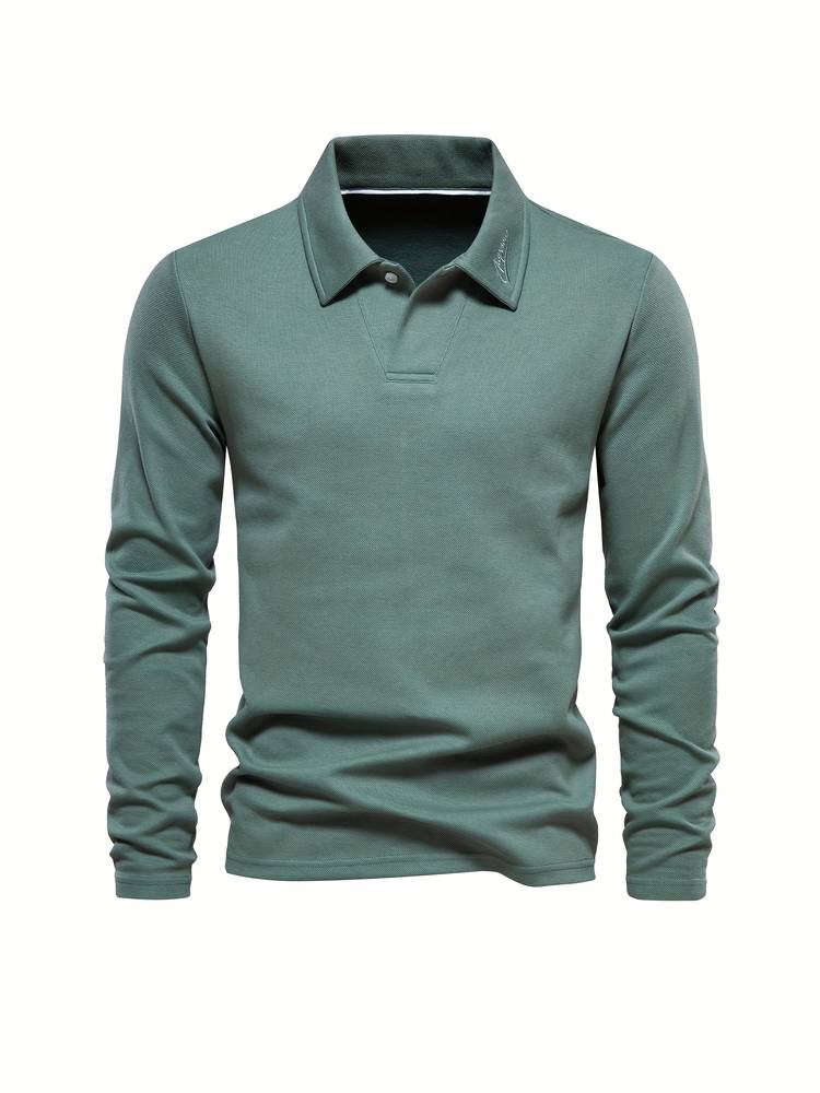 Men’s Long Sleeve Polo Pullover