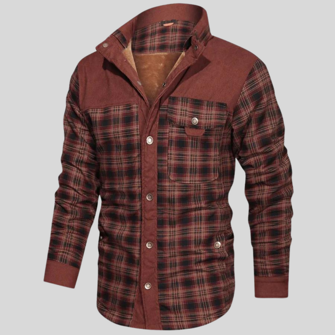 Men's Plaid Shirt – Warm & Stylish