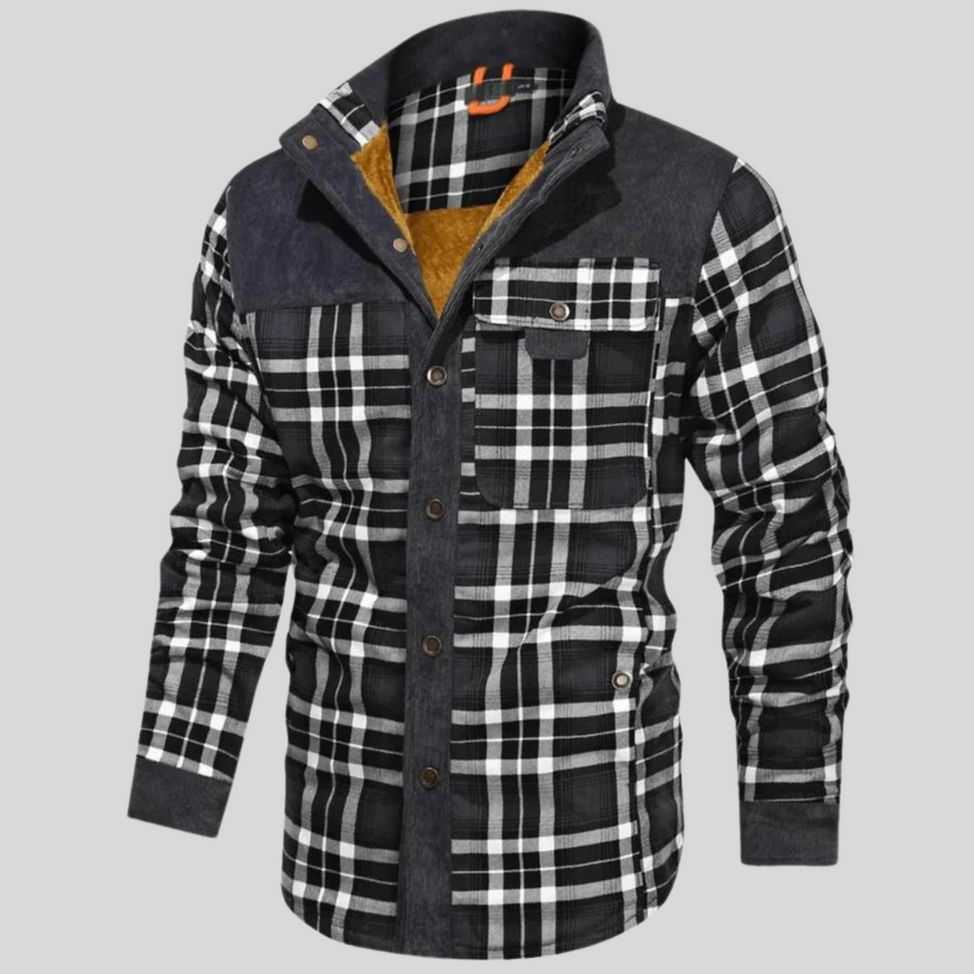 Men's plaid shirt – warm & stylish