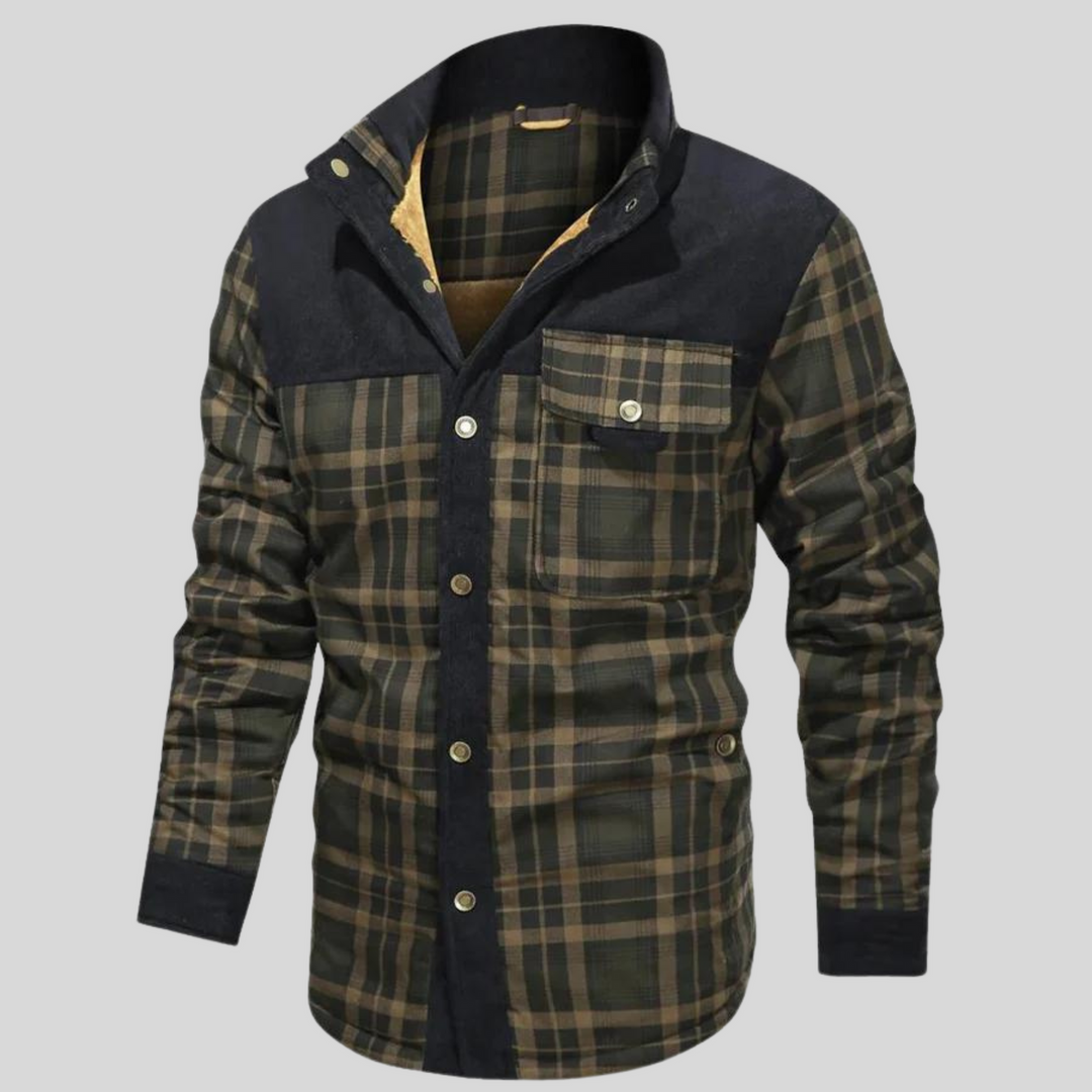 Men's plaid shirt – warm & stylish