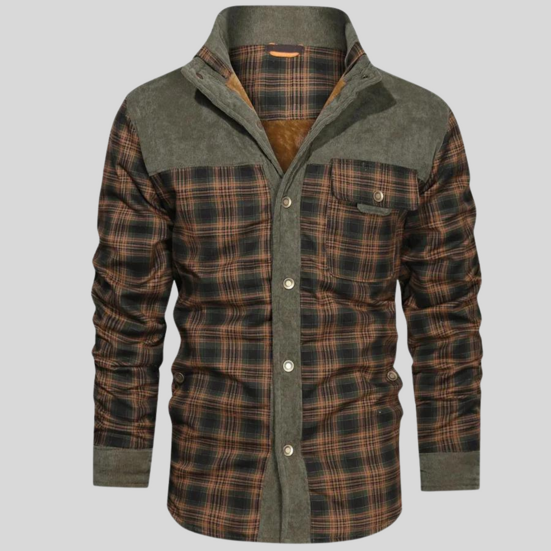 Men's Plaid Shirt – Warm & Stylish