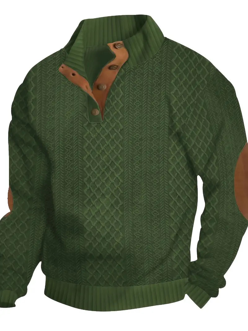 Men’s Retro Knit Sweater – Soft & Breathable