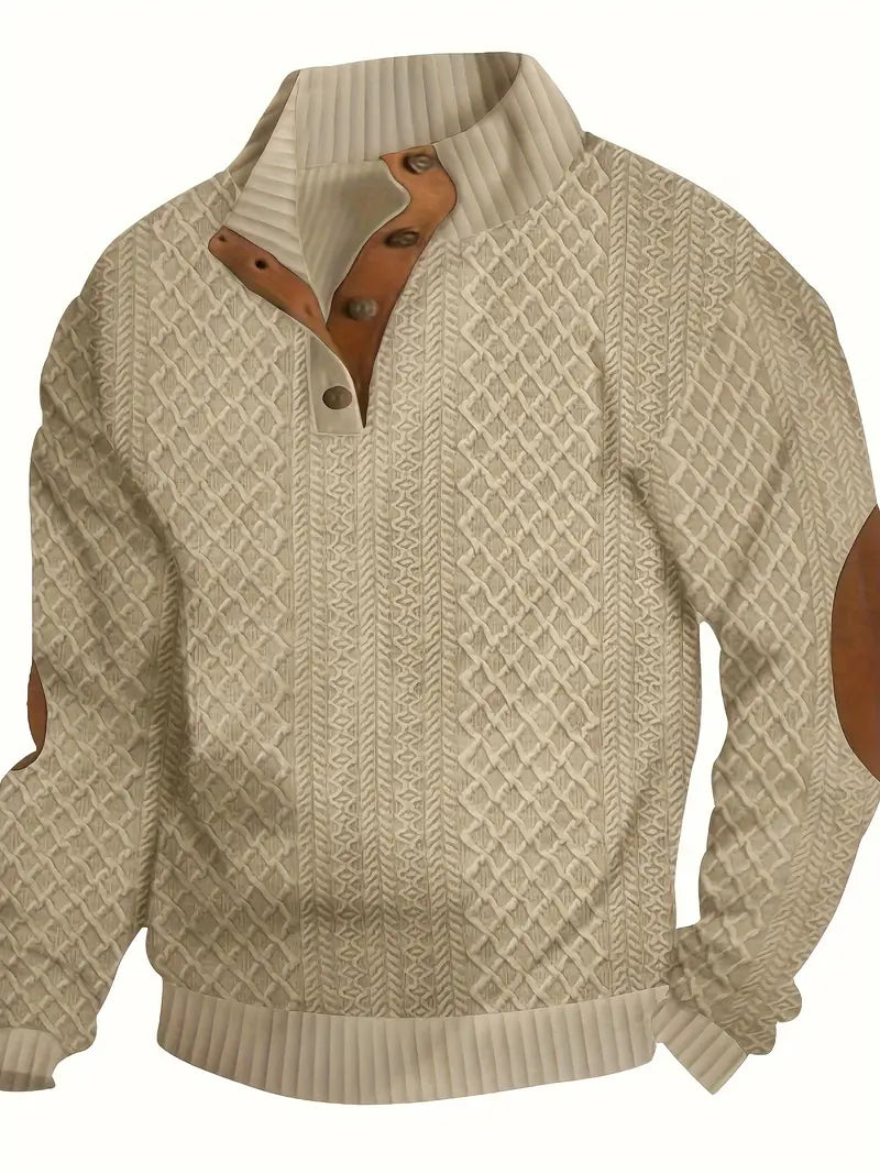 Men’s Retro Knit Sweater – Soft & Breathable