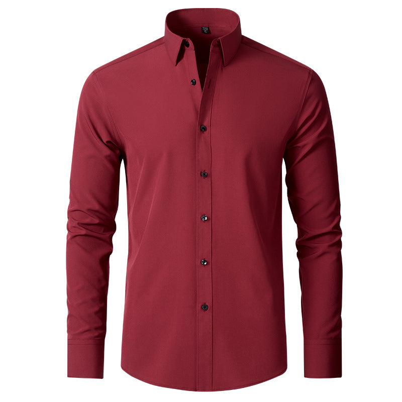 Men’s stretchable wrinkle-free dress shirt –