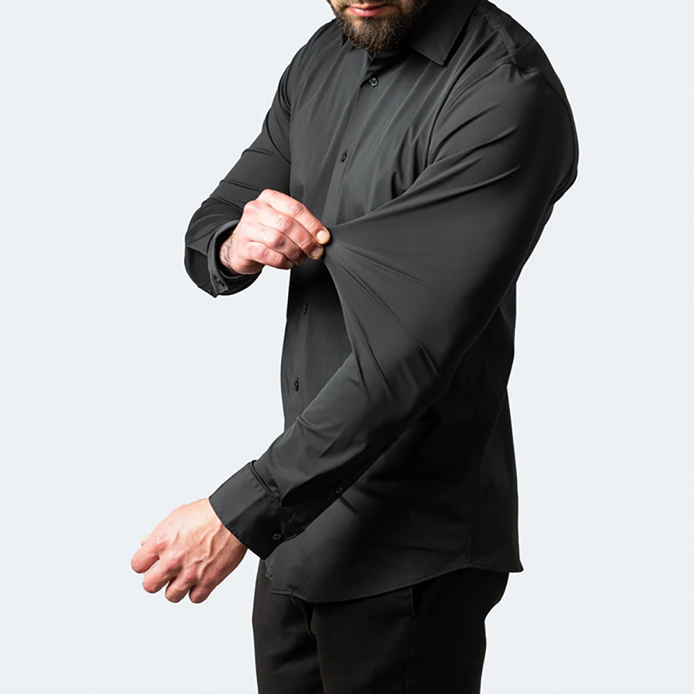 Men’s stretchable wrinkle-free dress shirt –