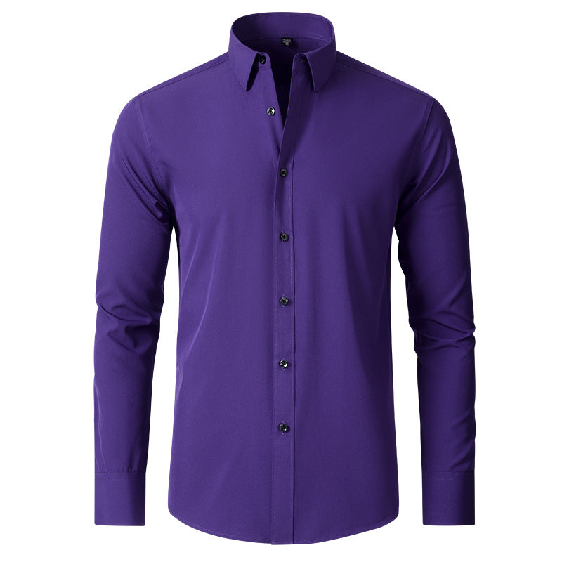 Men’s stretchable wrinkle-free dress shirt –