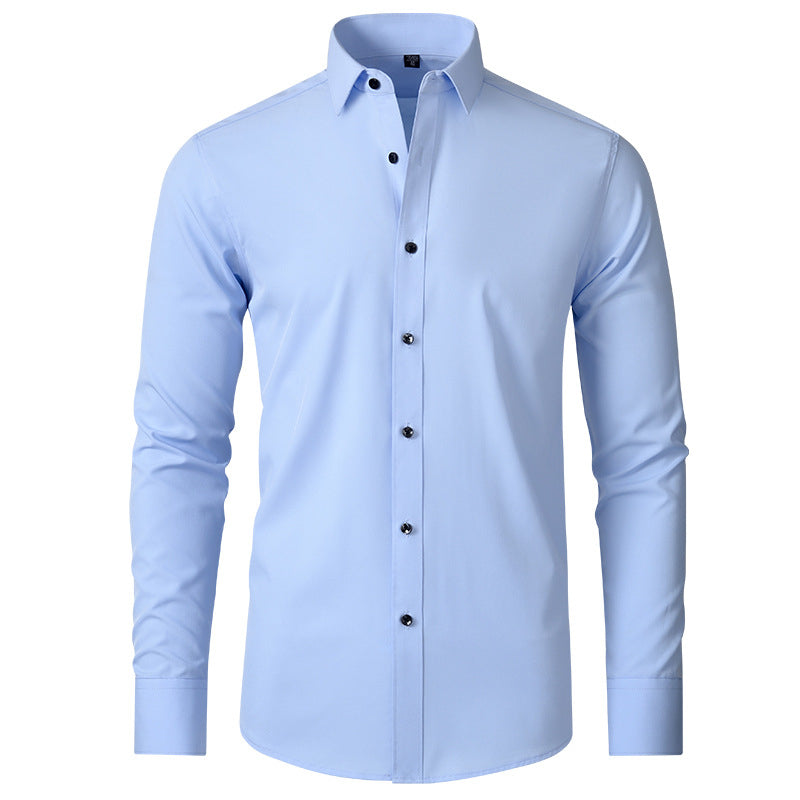 Men’s stretchable wrinkle-free dress shirt –