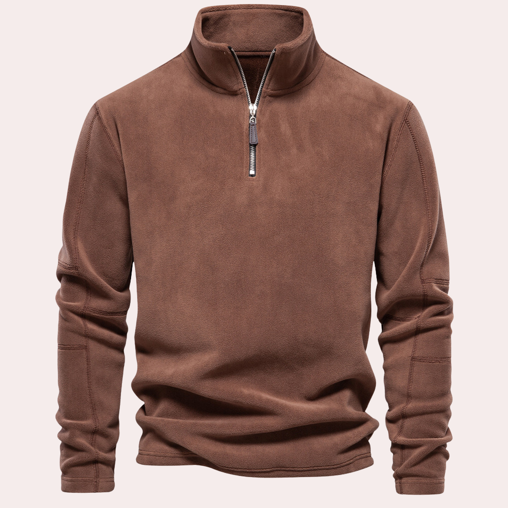 Men’s Zip Collar Knit Sweater