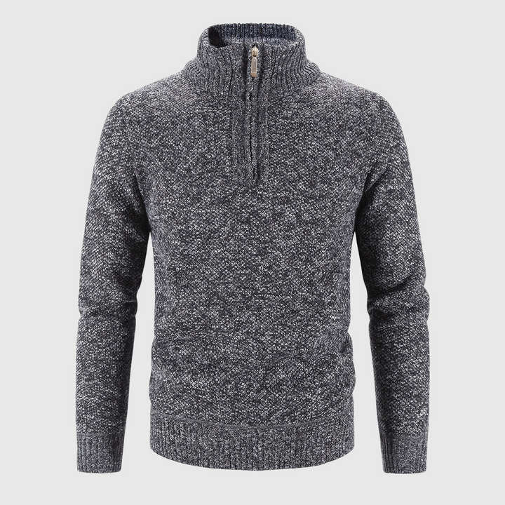 Men’s Half Zipper Sweater – Soft, Breathable